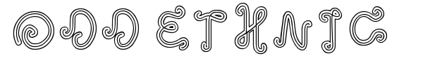 Odd Ethnic font preview